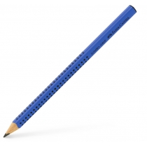 Олівець чорнографітний потовщений Faber-Castell Jumbo Grip 2001 В, корпус синій