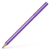 Олівець чорнографітний потовщений Faber-Castell Jumbo Grip Sparkle 2001 корпус фіолетовий