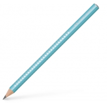 Олівець чорнографітний потовщений Faber-Castell Jumbo Grip Sparkle 2001 корпус блакитний
