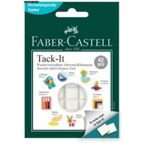 Клейка маса Faber-Castell TACK-IT 30г в формі квадратів для багаторазового використання