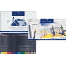 Олівці кольорові Faber-Castell Goldfaber 36 кольорів в металевій коробці