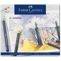 Олівці кольорові Faber-Castell Goldfaber 48 кольорів в металевій коробці