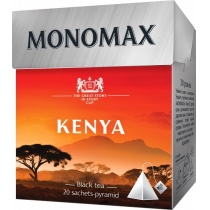 Чай чорний кенійський в пірамідках Мономах Kenya 20 х 2 г