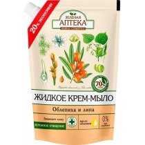 Жидкое мыло  Зеленая аптека  дой-пак «Облепиха и липа» 460мл