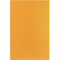 Фоаміран з блискітками, 20х30 см, 2 мм, неоновий помаранчевий