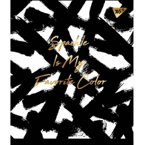 Зошит 24 аркушів, лінія, софт-тач+фольга золото "Black abstract"
