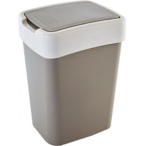 Ведро Алеана "Евро" для мусора 18л.,  какао / б.роза