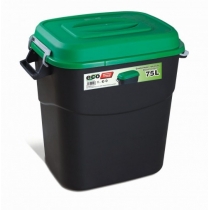 Бак для сміття Eco Tayg з ручкою зелений, 75л