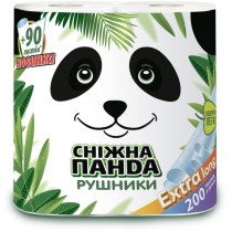 Рушники паперові  Сніжна панда ЕкстраЛонг  2 рулони 2 шари