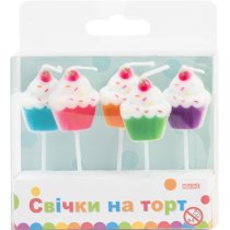 Набір свічок  Sweet Cakes, 5 шт.