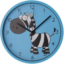 Годинник настінний пластиковий Optima LITTLE ZEBRA, блакитний