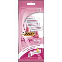 Бритва без змінних картриджів BIC Pure 3 Lady рожевий 4 шт.