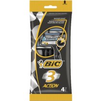 Бритва без змінних картриджів BIC 3 Action 4 шт.