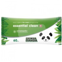 Вологі серветки Снігова панда для рук і тіла Essential Clean Ромашка 60 шт