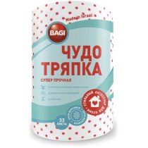 Серветки ТМ Bagi Чудо ганчірка супер міцна для прибирання всіх видів поверхонь 33 шт