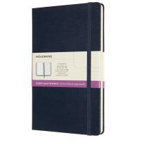 Записник Moleskine Classic 13 х 21 см / Лінійка-Нелінований Сапфір