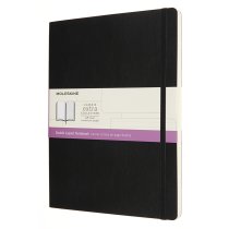 Записник Moleskine Classic 19 х 25 см / Лінійка-Нелінований Чорний М’який