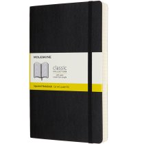 Записник Moleskine Classic Expanded 13 х 21 см / Клітинка Чорний М'який