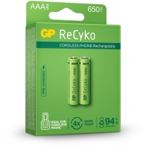 Акумулятор GP ReСyko Rechargeable AAA 650mAh, 2шт. у пачці