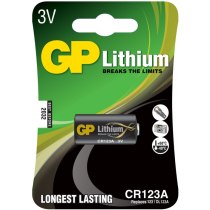 Батарейка GP Lithium  FOTO 3.0V, CR123A, 1 шт. у пачці