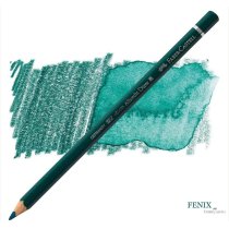 Карандаш акварельный цветной Faber-Castell A. D?rer глубокий зеленый кобальт (Deep Cobalt Green) №15