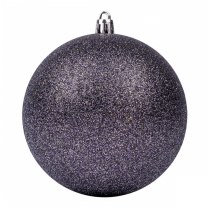 Шар Yes! Fun d-10 см, черно-фиолетовый, глиттер