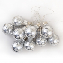Електрогірлянда Yes! Fun "Лампочки", колір:  срібний, світло:  сніжно-біле, 10 шт., 200 см