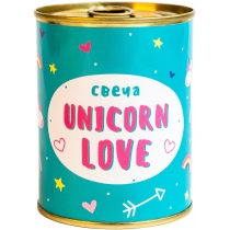 Свічка-консерва "Unicorn love" Small
