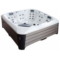 Ванна гідромасажна Malibu 2000*2000*900мм (marble white/grey)