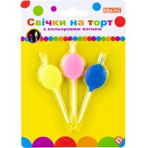 Набір Balloons: 3 свічки з кольоровим вогнем