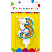 Свічка Llama "3" висотою 7,62 см