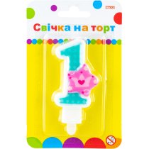 Свічка Princess "1" висотою 7,62 см