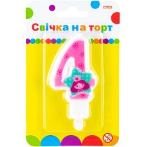 Свічка Princess "4" висотою 7,62 см