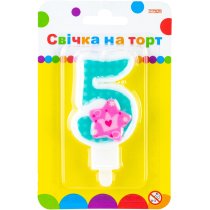 Свічка Princess "5" висотою 7,62 см