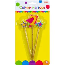 Свічки Stars "2" висотою 4,5 см, 3 шт.