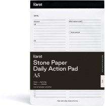 Записник Karst Daily Action Pad A5 / з місцем для дат Чорний