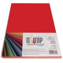 Папір IQ Color A4, 80 г/м2, ZR09 червоний, 100арк