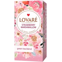 Чай зелений пакетований Lovare "Strawberry marshmallow" 24шт х 1,5г