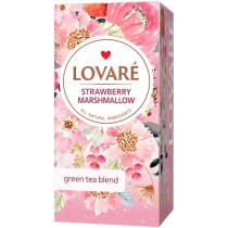 Чай зелений пакетований Lovare "Strawberry marshmallow" 24шт х 1,5г