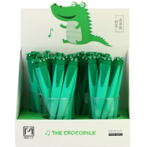 Ручка кулькова The Crocodile гелева синя, асорті