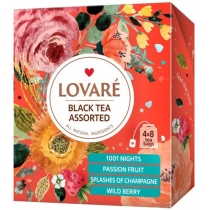 Чай  пакетований Lovare Асорті 4 види по 8 шт