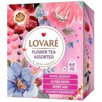 Чай квітковий пакетований Lovare Асорті  4 види по 8 шт