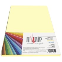 Бумага цветная IQ Color YE23, пастель А4 80г/м2, 100лист.