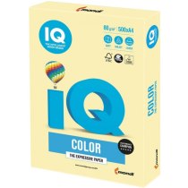 Бумага цветная IQ Color YE23, пастель А4 80г/м2, 500лист.
