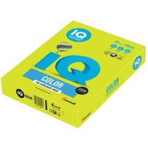 Бумага цветная IQ Color Neon Green, неоновых тонов А4 80г/м2, 500лист.