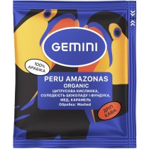 Кава мелена в дріп-пакетах Gemini Peru Amazonas Organic 20шт.