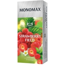 Чай пакетований зелений з ароматом суниці MONOMAX "STRAWBERRY FIELD" 1,5г х 25шт