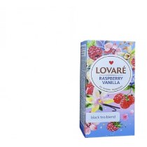 Чай пакетований чорний Lovare "Raspberry vanilla" 2г х 24шт