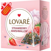 Чай пакетований чорний Lovare "Stravberry Marshmallow" 2г Х 15шт