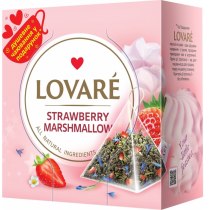 Чай пакетований чорний Lovare "Stravberry Marshmallow" 2г Х 15шт